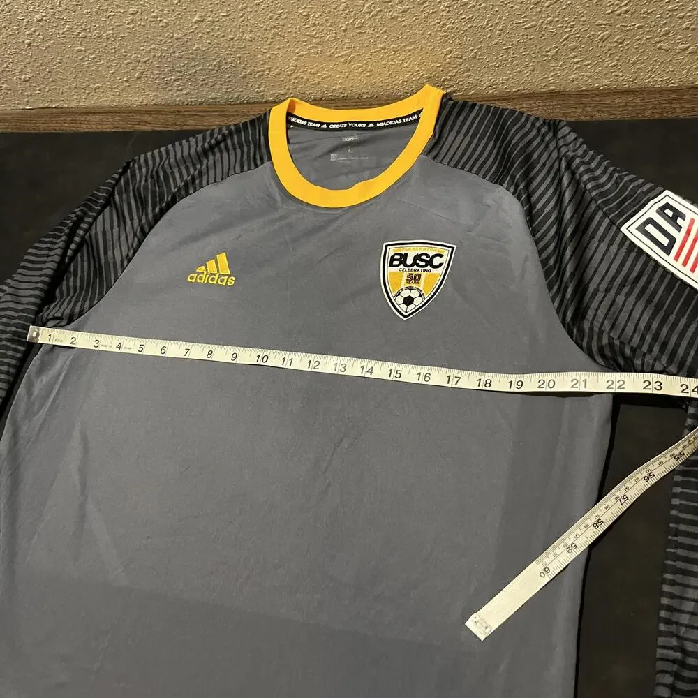 Adidas BUSC Goalkeeper Shirt Mens Large 50th Anniversary Soccer Climalite